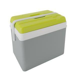 Glacière rigide en plastique - 35 litres - vert et gris