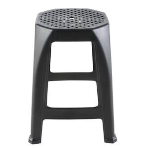 Tabouret empilable - 6 x 26 x H 45 cm - noir