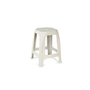 Tabouret empilable - 6 x 26 x H 45 cm - blanc