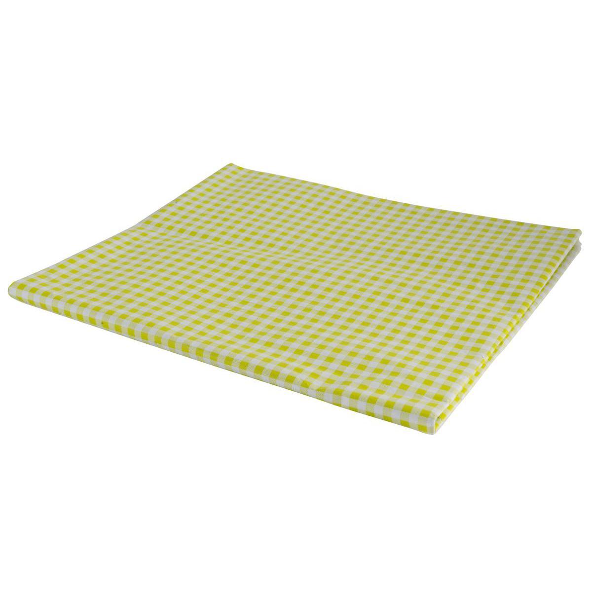 Nappe en papier au motif vichy - 5 x 1,18 m - vert