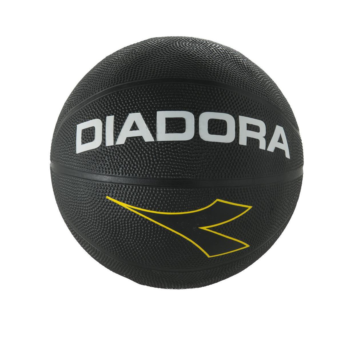 Ballon de basquet Diadora - Caoutchouc - Diamètre 23 cm - Noir