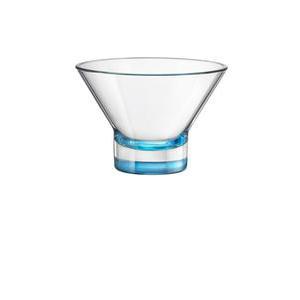 Lot de 2 coupes à glace - Verre - Diamètre 13 cm - Bleu