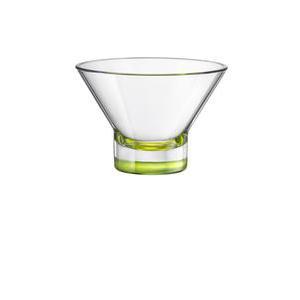 Lot de 2 coupes à glace - Verre - Diamètre 13 cm - Vert