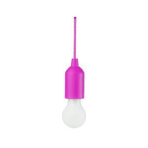 Suspension lampe fil nomade - ABS et Polycarbonate - 16,5 x 5,5 cm / Câble 108 cm - Rose