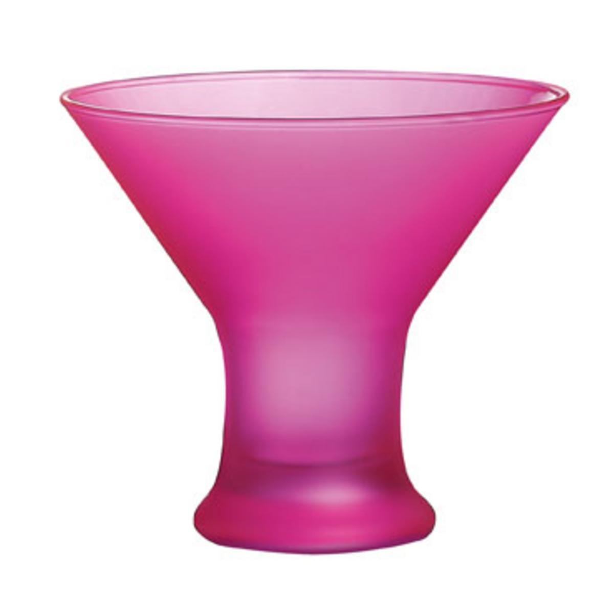 Coupe à glace Techno Colors - Verre - 12 x H 11 cm - Rose