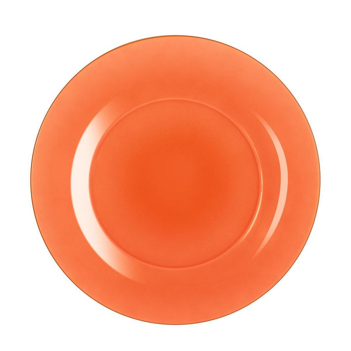 Assiette Techno Colors - Verre - Ø 19 cm - Orange