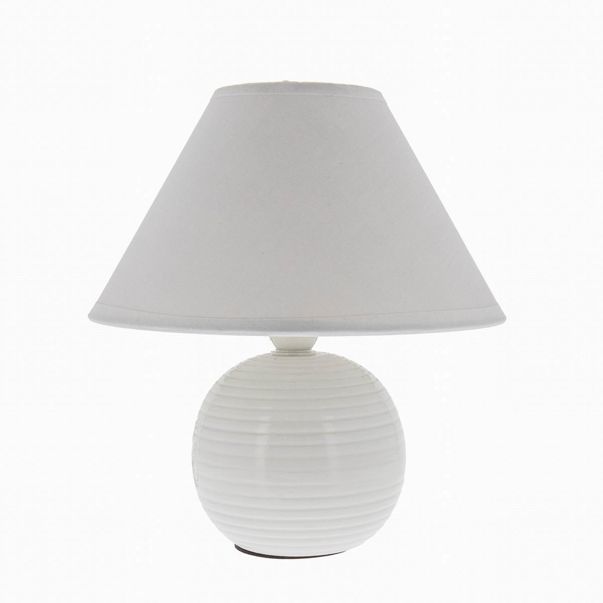 Lampe pop - Céramique - 21 cm - Blanc