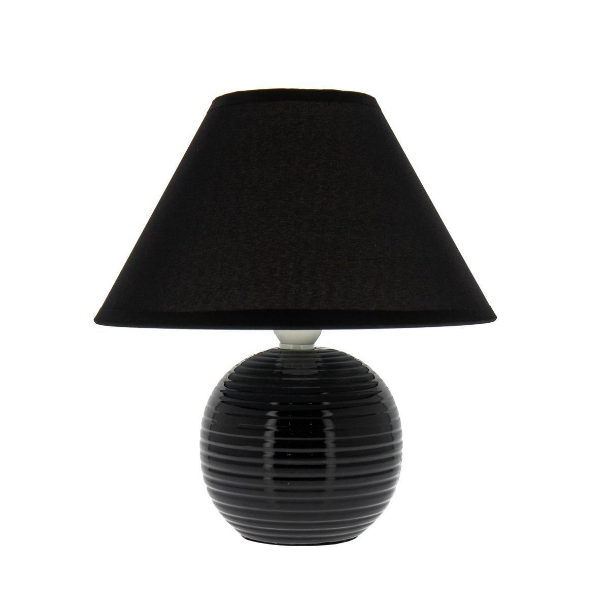 Lampe pop - Céramique - 21 cm - Noir