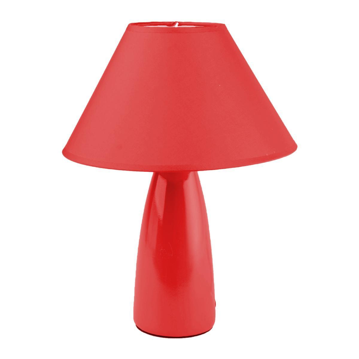 Lampe Pop - H 34 cm - Rouge