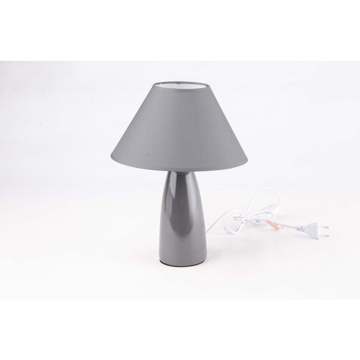 LAMPE POP H34CM GRIS