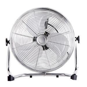 Ventilateur chromé - Métal - 40 cm - ø 45 x H 51 cm - Gris