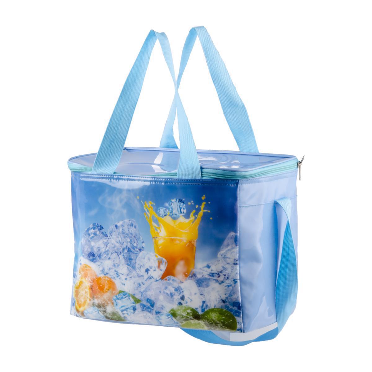 Sac isotherme - PVC - 32 x 27,5 x 21 cm - Bleu