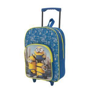 Cartable trolley Minions en polyester - 41 x 30,5 x 12 cm - Bleu Jaune