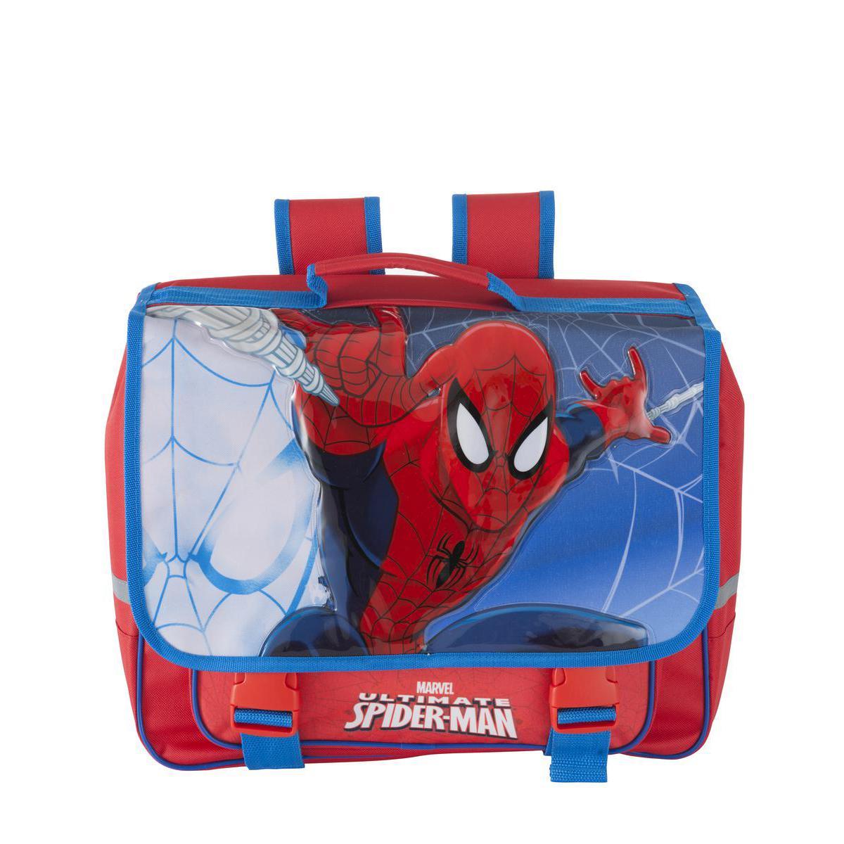 Cartable Spider-man - Polyester - 38 x 31 x 13 cm - Multicolore