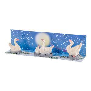 Lot de 3 animaux - PVC - H 3 à 6,5 cm - Multicolore