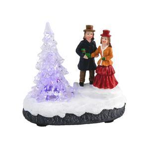 Personnage village sapin Led