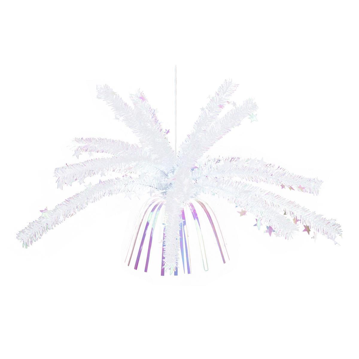 Suspension feux d'artifice - PVC - 24 cm - Blanc