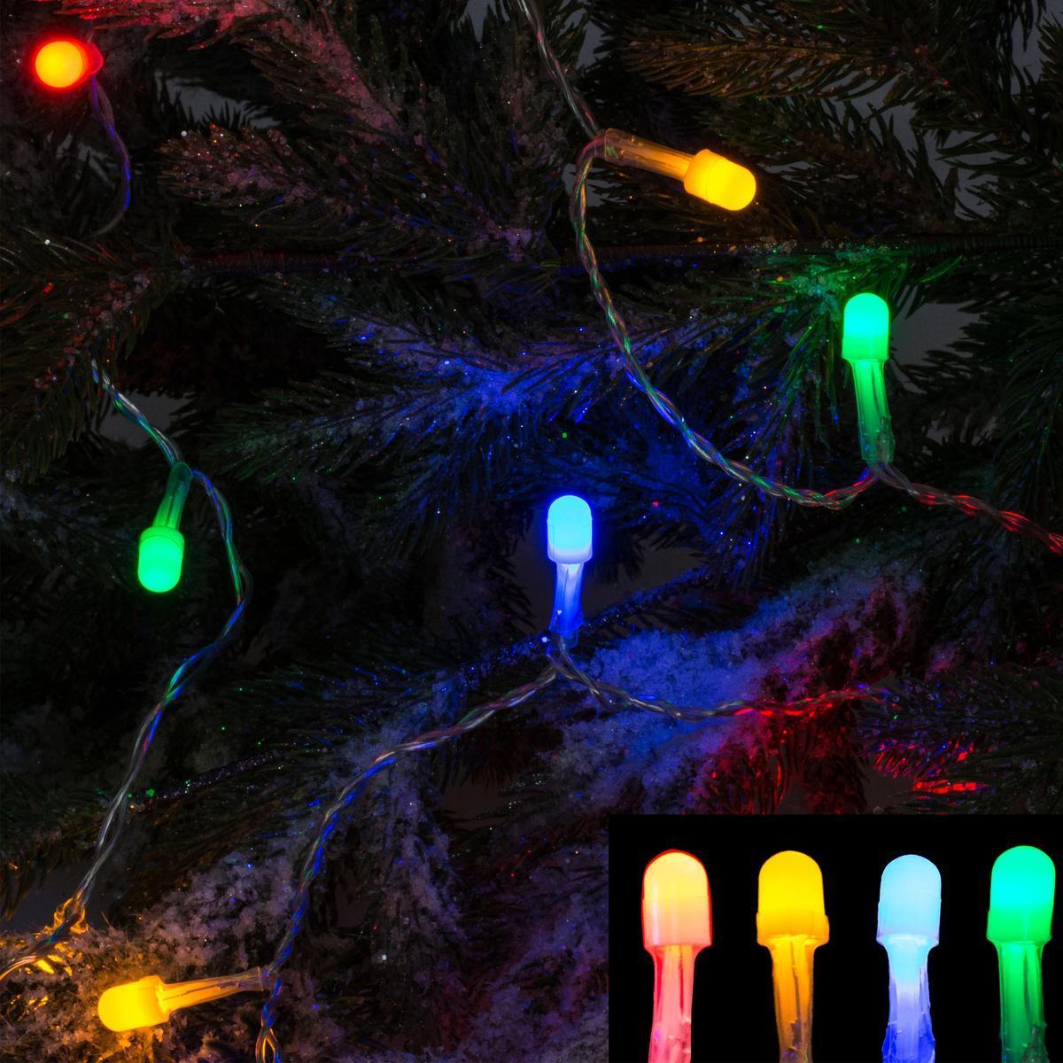 Guirlande électrique 80 led - Multicolore