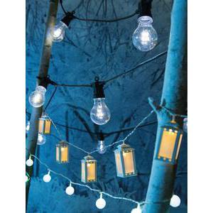 Guirlande boules lumineuse - 6 m - Blanc