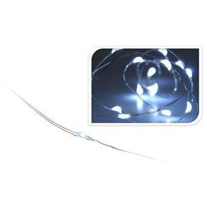 Guirlande micro LED - Electrique - 1 m - Blanc froid