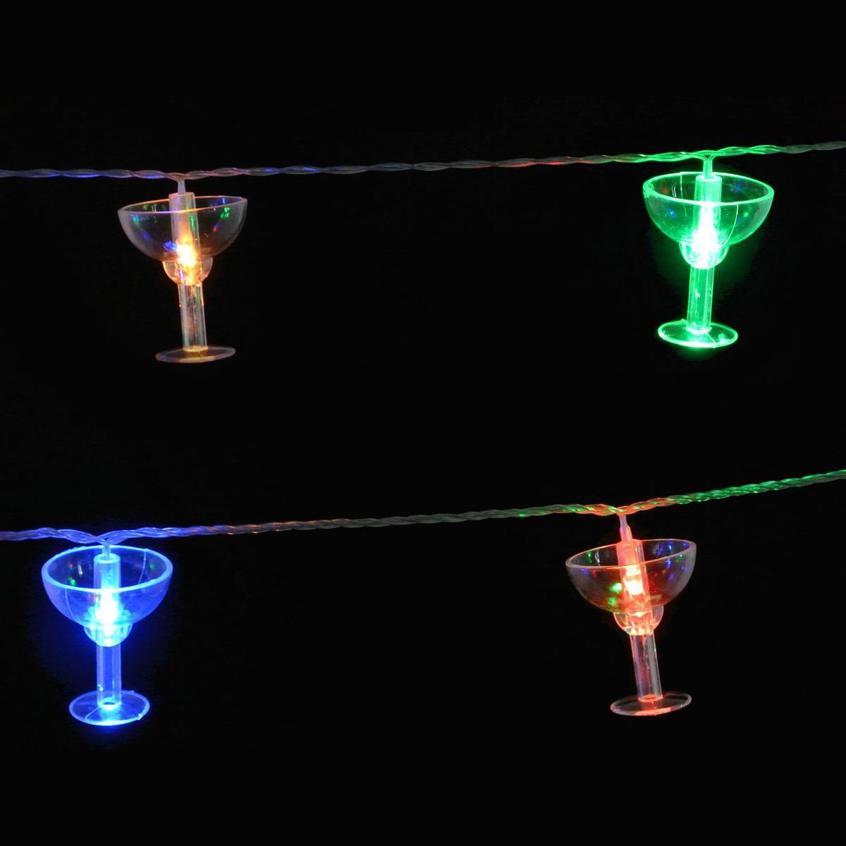 Guirlande électrique lumineuse coupes - Multicolore