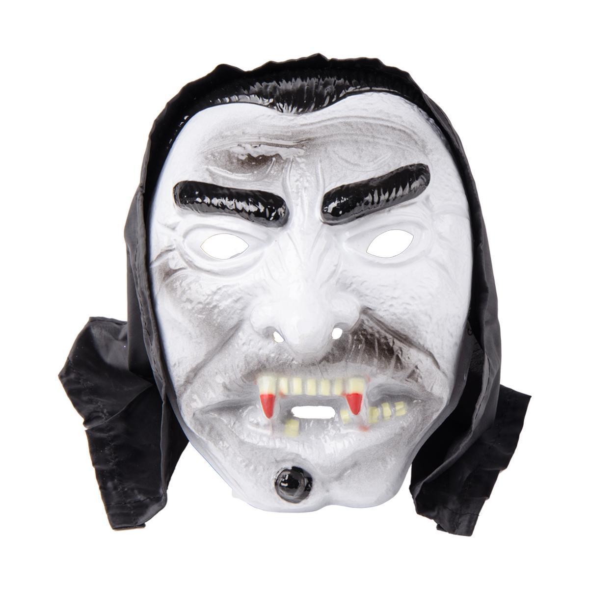 Masque d'Halloween avec cagoule - PVC - 25 x 19 cm - Différents modèles
