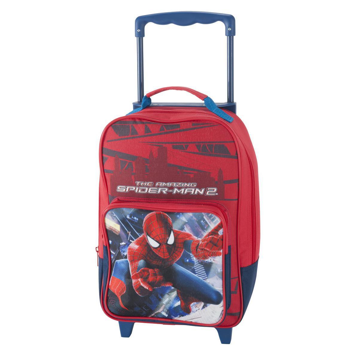 Sac trolley Spider-man - Nylon - 24 x 17 x 45 cm - Multicolore