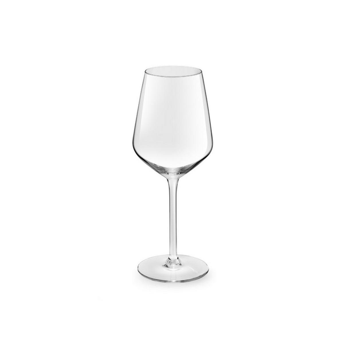 Lot de 3 verres à vin Aristo - Verre - 38 cl - Blanc