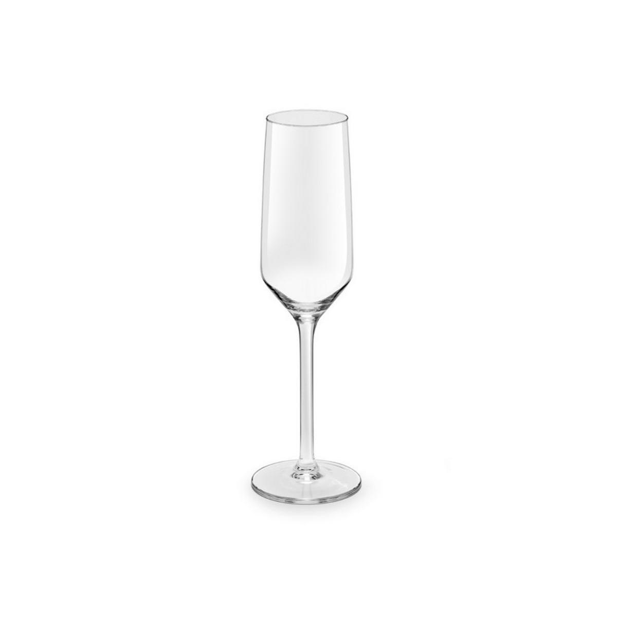 Lot de 3 flûtes à champagne Aristo - Verre - 22 cl - Blanc