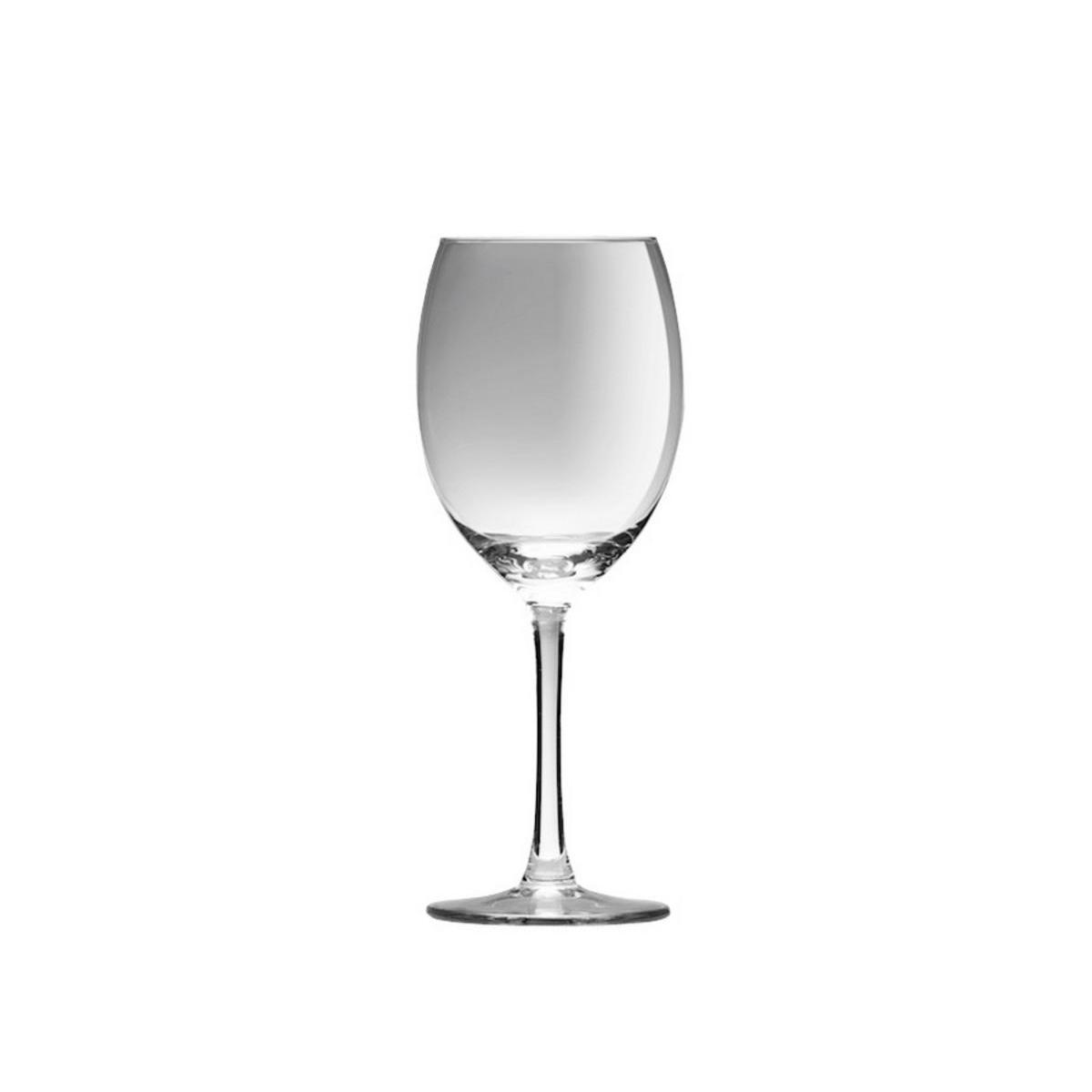 Lot de 6 verres à vin Glass - Verre - 33 cl - Blanc