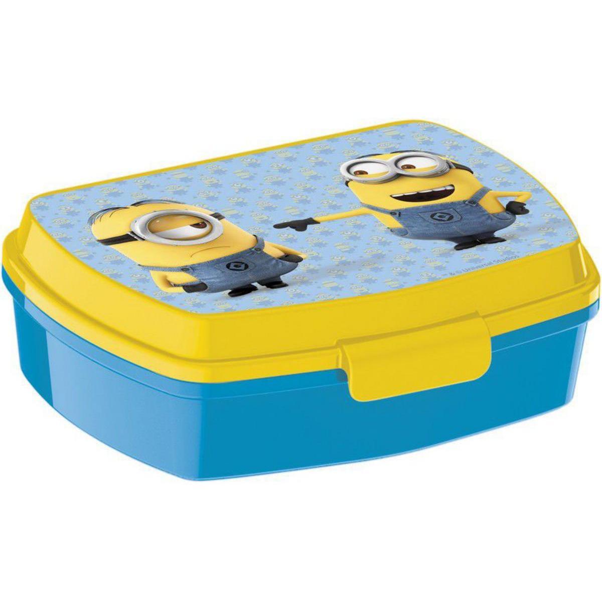Lunch box Minions - Polypropylène - 17 x 14 x H 5,5 cm - Multicolore