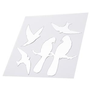 Stickers miroir - Acrylique - 15 x 1 x 15 cm - Blanc