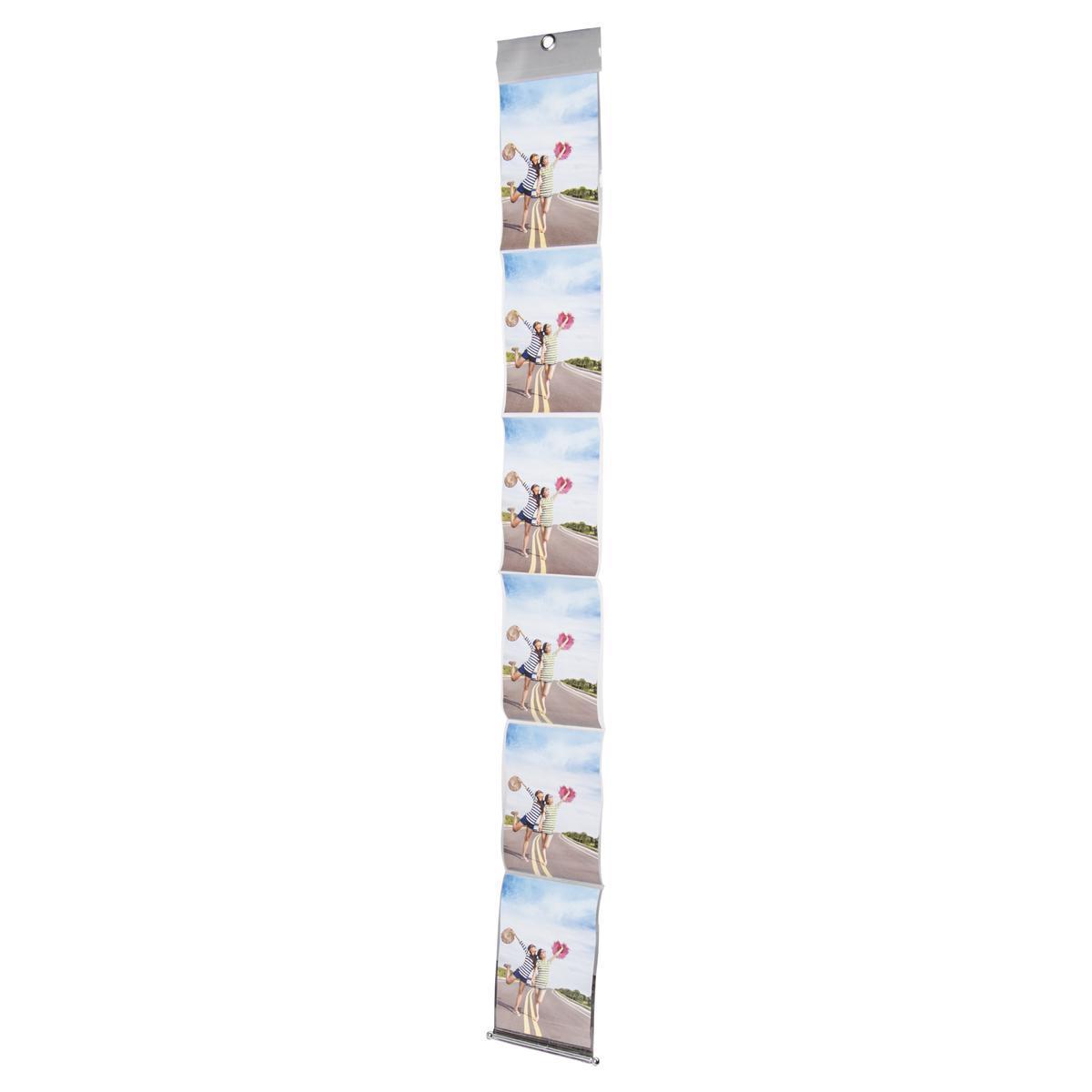 Porte photo - PVC - 11,5 x H 98 cm - Transparent