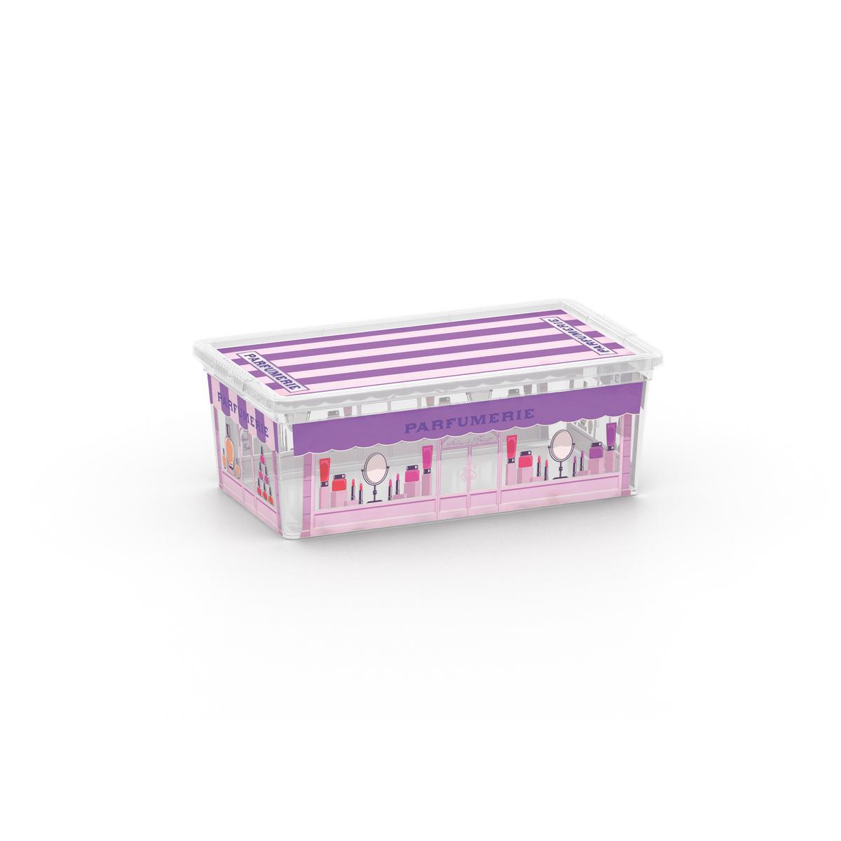 Box de rangement 6L Parfumerie - Plastique - 33,5 x 19 x 12 cm - Multicolore