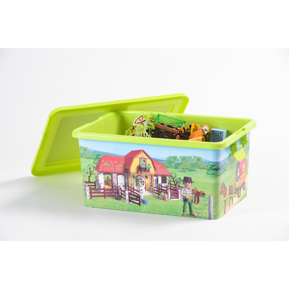 Boîte Playmobile - Plastique - 40 x 34 x 17 cm - Multicolore