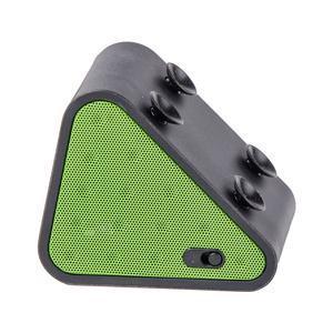 Enceinte Bluetooth triangle - 7.4 x 6.3 x 5.4 cm - Bleu vert gris ou orange