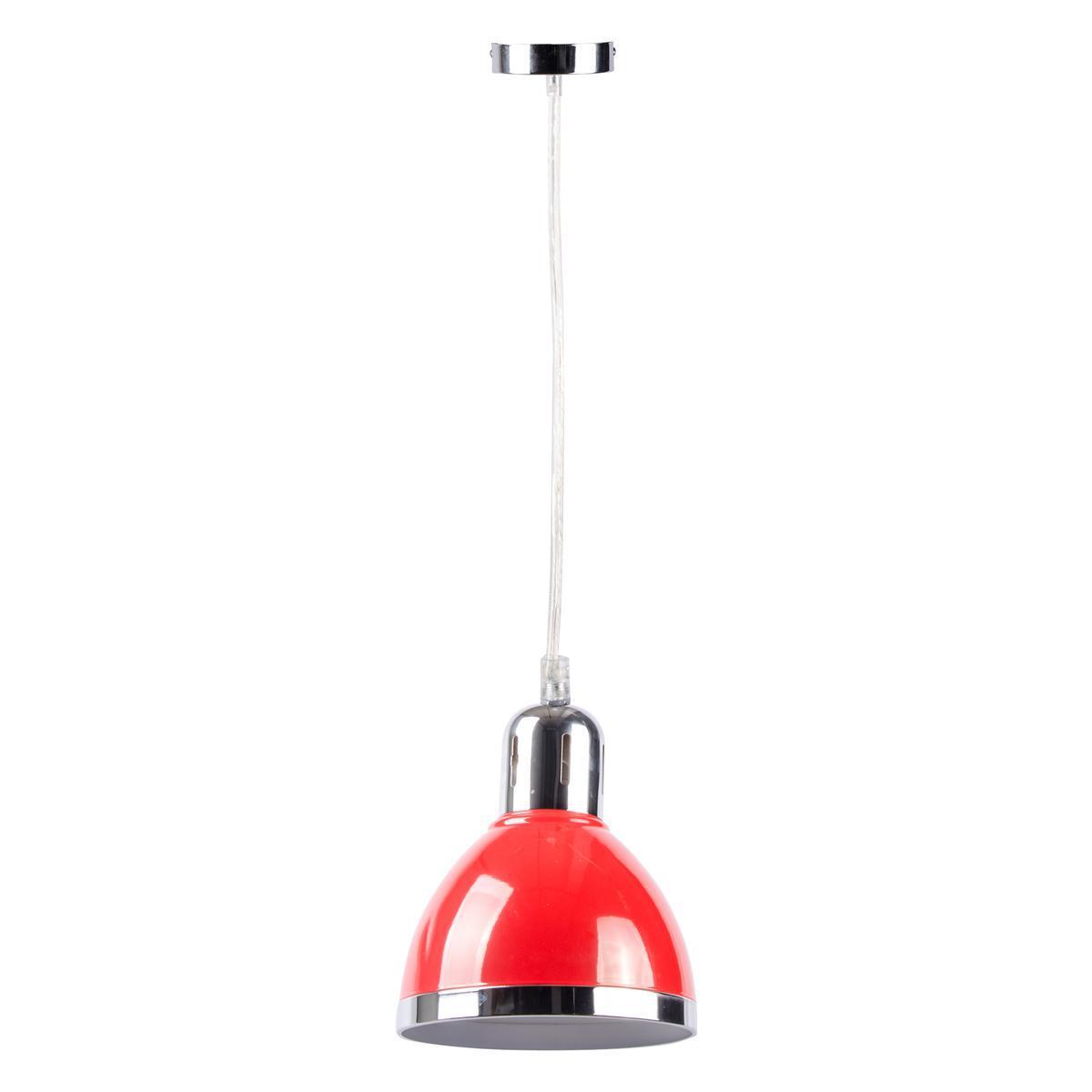 Suspension Pop - Acier - D23 cm - Rouge