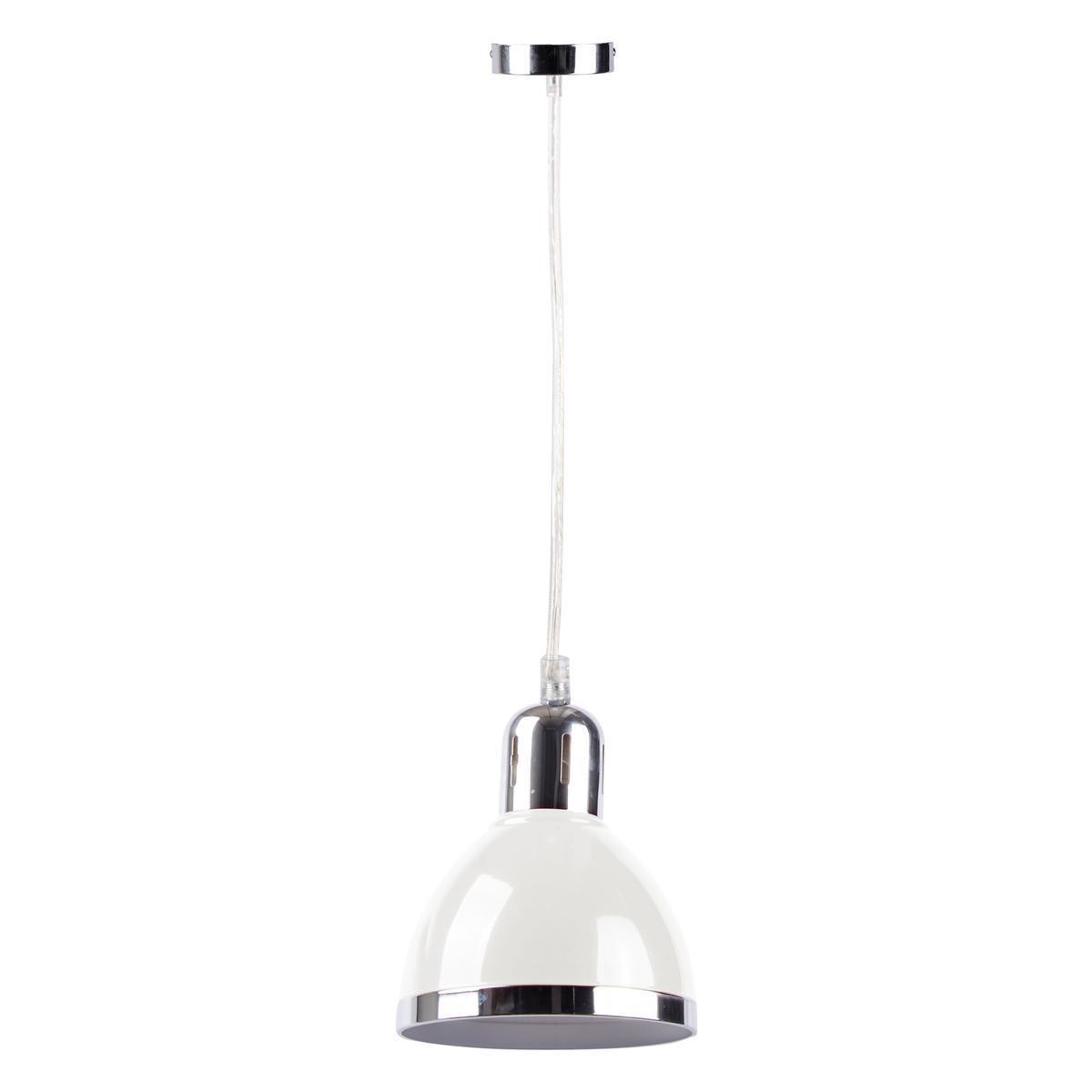 Suspension Pop - Acier - D23 cm - Blanc