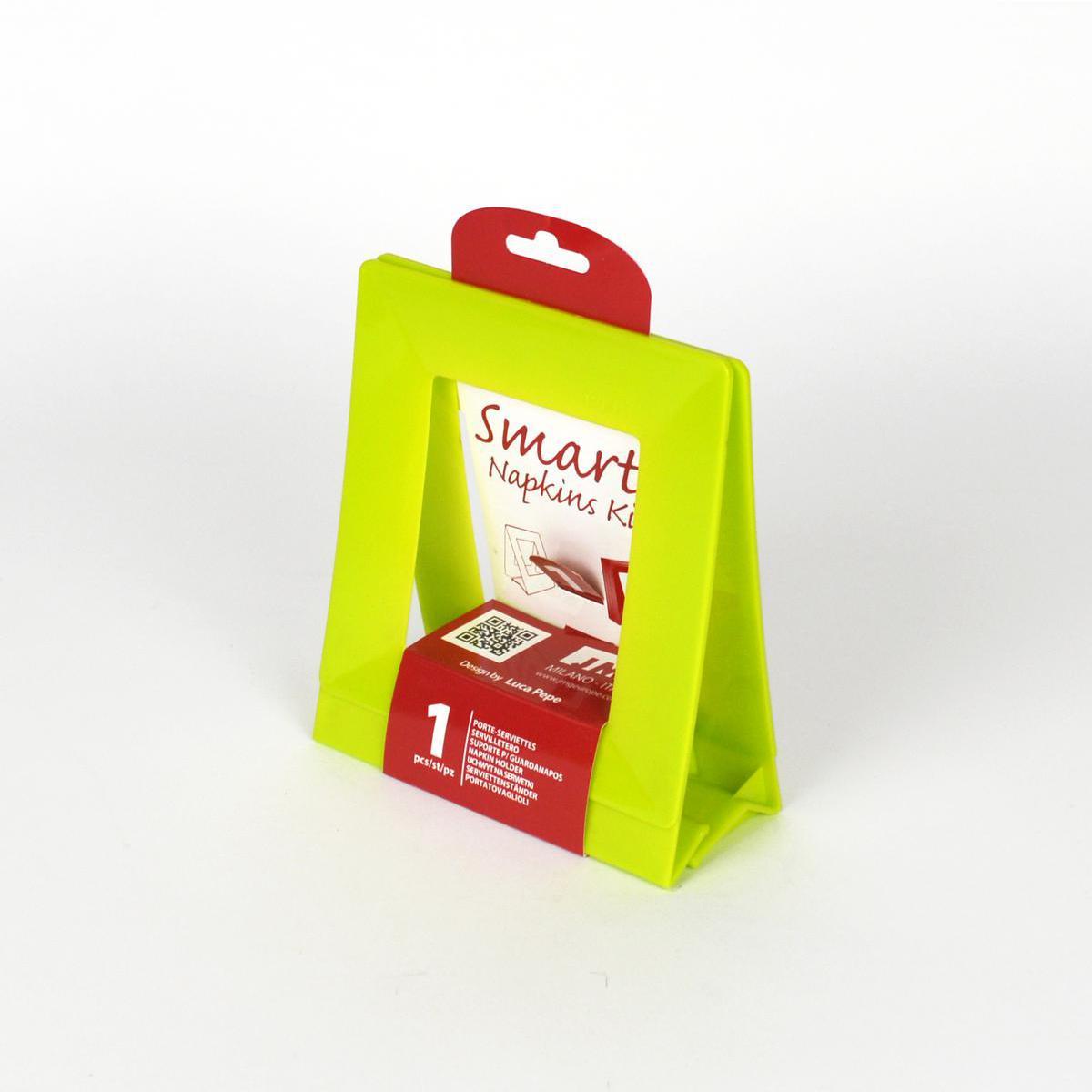 Porte-serviettes - Plastique - 13,8 x 15,4 cm - Vert kiwi