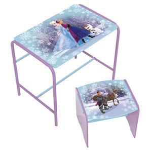 Bureau et tabouret Reine des neiges - Métal - MDF - Multicolore