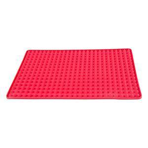 Tapis anti graisse - Silicone - 40 x 28 cm - Rouge