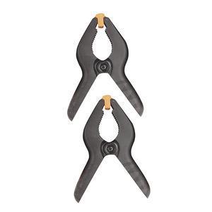 Lot de 2 pinces de serrage - Métal - Taille standard - Noir