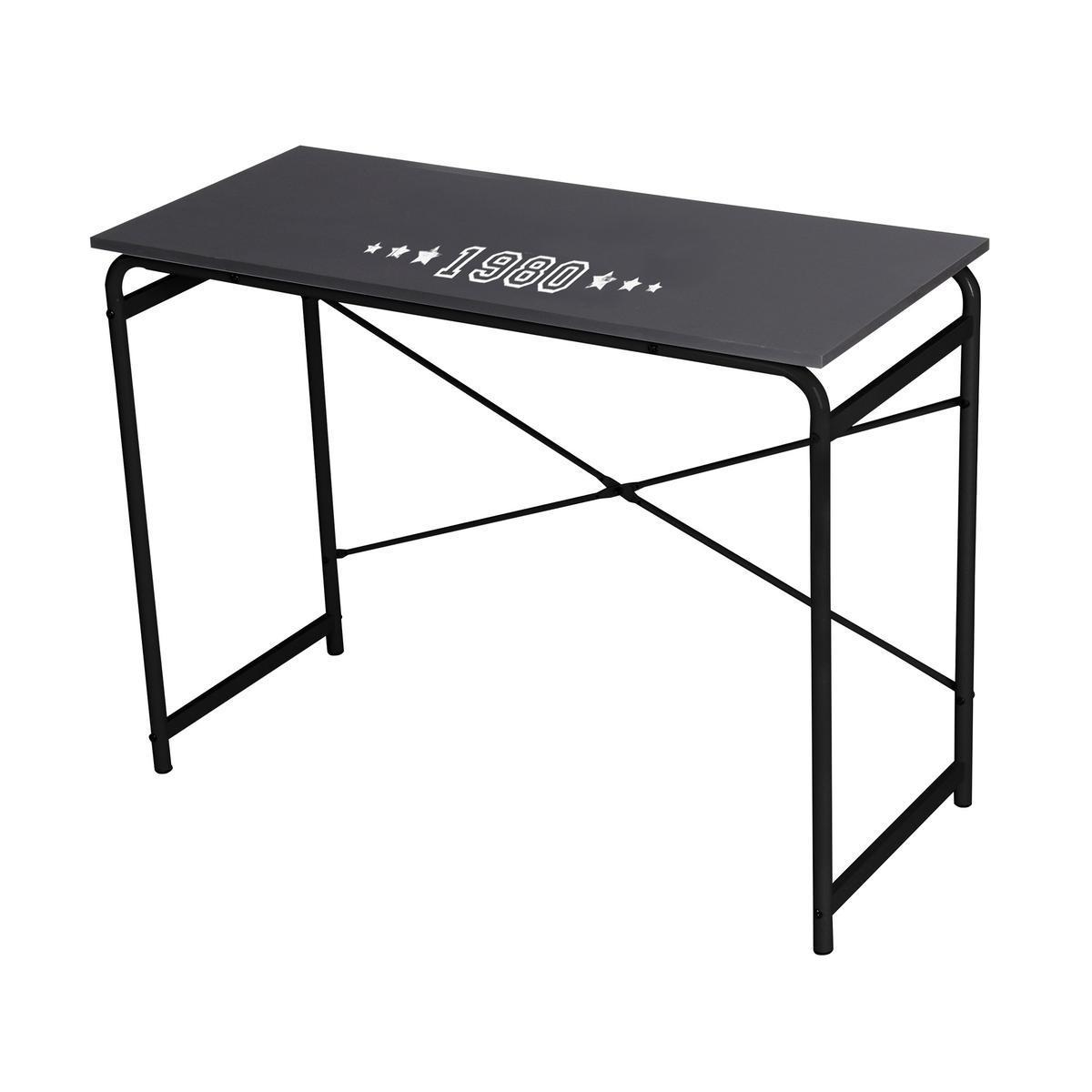 Bureau Campus Métal - Panneaux particules - 100 x 45 x H 75 cm - Gris