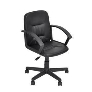 Fauteuil manager - Polypropylène - 54 x 58 x H 84-96 cm - Noir