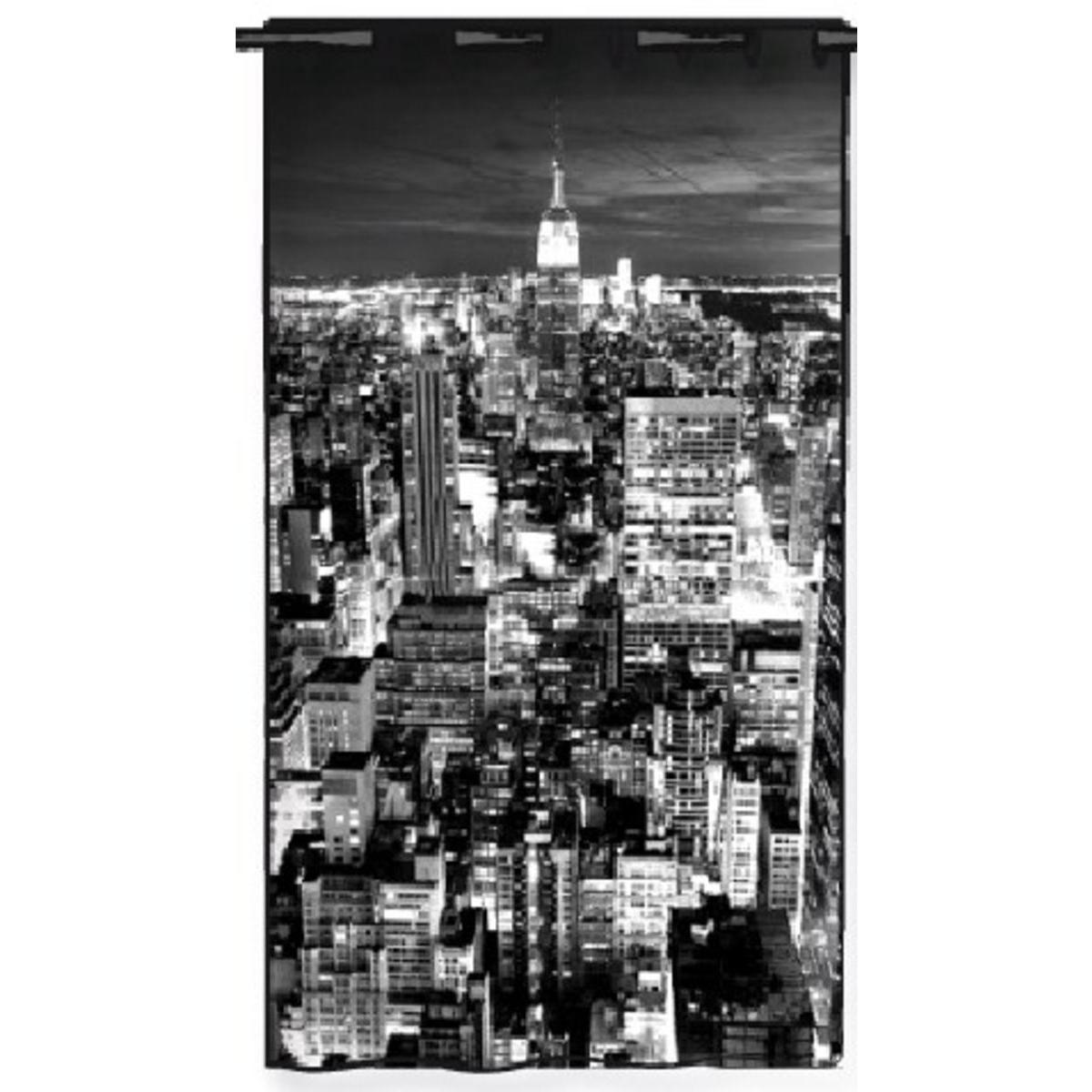 Panneau voile NYC - 100% Polyester - 135 x 245 cm - Gris