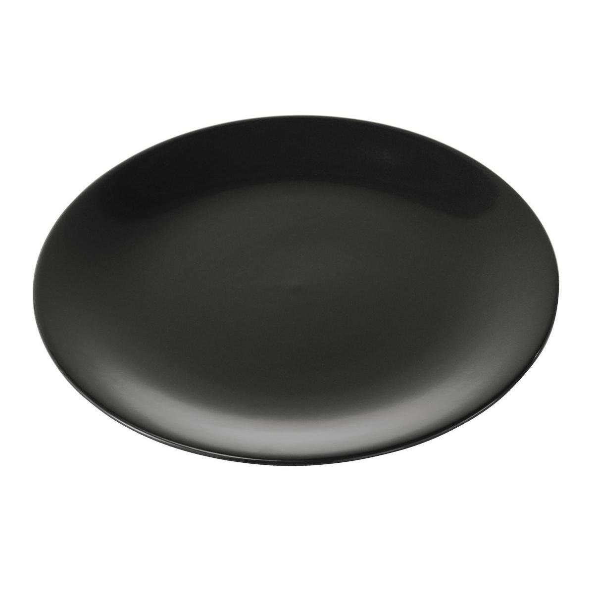 Assiette plate - ø 25 cm - Noir