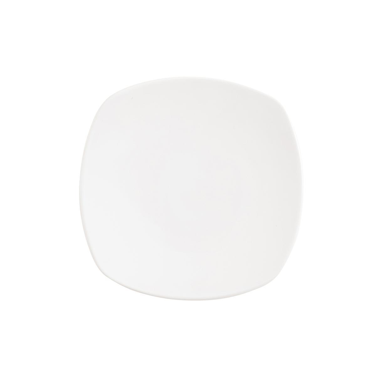 Assiette plate - 20 x 20 cm - Blanc