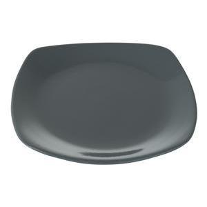 Assiette plate - Grès - 20 x 20 cm - Gris