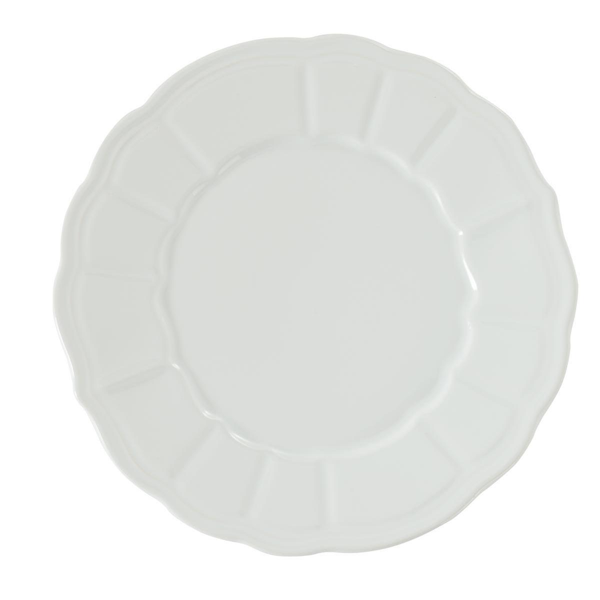 Assiette plate - Grès - Ø 27 cm - Ecru