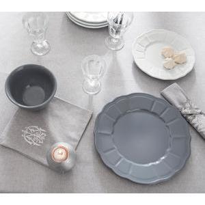 Assiette plate - Grès - Ø 27 cm - Ecru